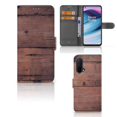 OnePlus Nord CE 5G | Book Style Case | Old Wood