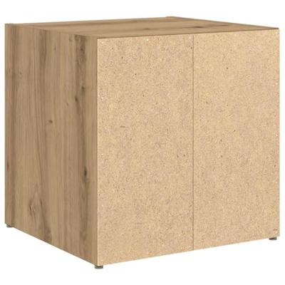 TV-kast 4 pcs Bruin 37 x 35 x 37 cm Bewerkt hout