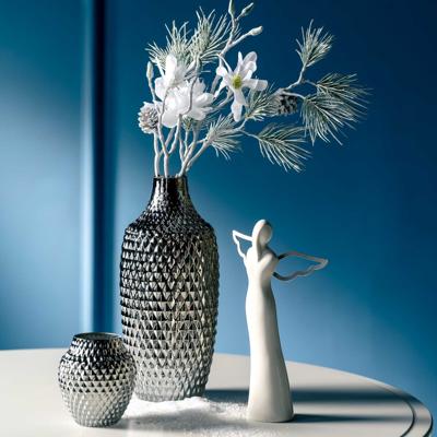 Leonardo Pallazo Vaas 30 cm zilver