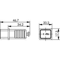 Telegärtner 100022770 Stofkap voor stekkers variant 4 Zwart 1 stuk(s) - thumbnail
