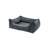 Madison hondenmand velvet 80x67x22 cm grijs - thumbnail