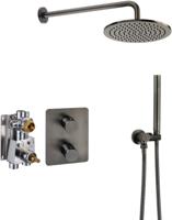 Ben Lavion 250 inbouw regendoucheset Ø25cm gunmetal pvd - thumbnail