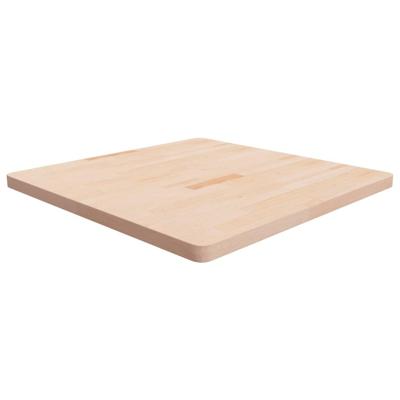 Tafelblad vierkant 90x90x4 cm onbehandeld massief eikenhout