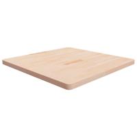 Tafelblad vierkant 90x90x4 cm onbehandeld massief eikenhout - thumbnail