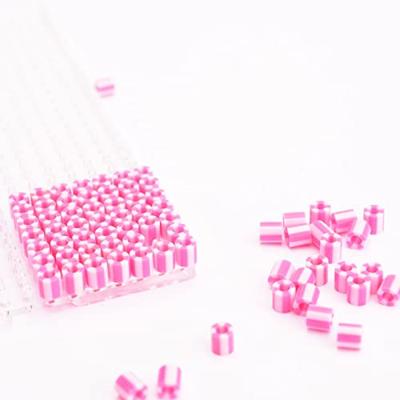 Vaessen Creative • strijkkralen tweekleurig roze-fuchsia 550st.