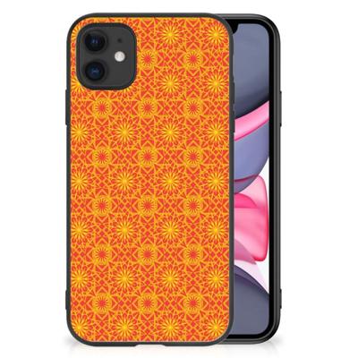 iPhone 11 Back Case Batik Oranje