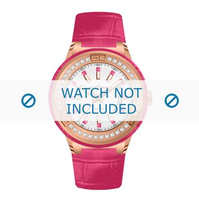 Jacques Lemans horlogeband 1-1776G Leder Roze + standaard stiksel Jacques Lemans horlogeband 1-1776G Leder Roze + standaard stiksel