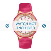 Jacques Lemans horlogeband 1-1776G Leder Roze + standaard stiksel - thumbnail