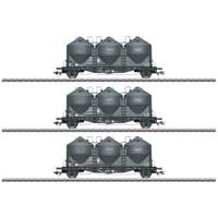 Märklin 48264 H0 3-delige set stofsilowagens Kds 67 van de DB - thumbnail