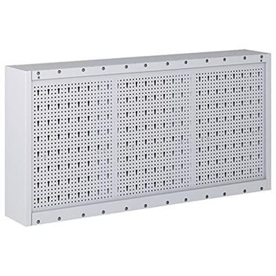 VidaXL Gereedschapskast voor aan de wand metaal grijs en zwart VidaXL Gereedschapskast voor aan de wand metaal grijs en zwart