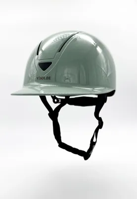 Visolde Paardrijcap lichtgroen maat:s-m