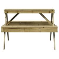 Picknicktafel 105x134x75 cm gempregneerd grenenhout - thumbnail