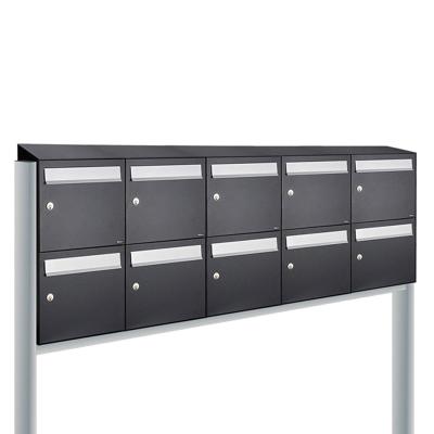 Allux Flow Set 5-Breed, 2-Hoog Met Dak Op Statief Zwart - 40040070_5x2ds