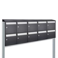 Allux Flow Set 5-Breed, 2-Hoog Met Dak Op Statief Zwart - 40040070_5x2ds - thumbnail