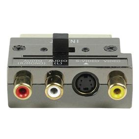 21p scart plug in metalen vergulde uitvoering