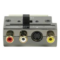 21p scart plug in metalen vergulde uitvoering - thumbnail