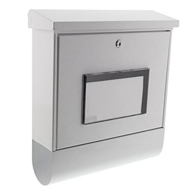 Burg Wächter 4400W Malaga 4400 W Brievenbus Plaatstaal Wit Sleutelslot