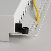 LogiLink NP0018 8 poorten Patchpaneel 483 mm (19) CAT 6A 1 HE Grijs - thumbnail