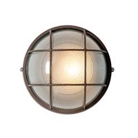 QAZQA Industriële buitenwandlamp roestbruin IP44 - Hanneke - thumbnail