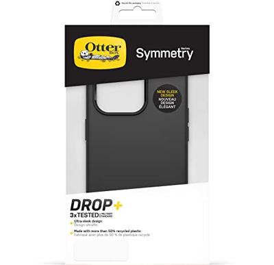 Otterbox Symmetry Backcover Apple iPhone 14 Pro Zwart MagSafe compatible, Stootbestendig Otterbox Symmetry Backcover Apple iPhone 14 Pro Zwart MagSafe compatible, Stootbestendig