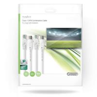 Coax- / CAT6-Combinatiekabel | Met Connectoren | 5,0 m - thumbnail