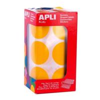 Stickers Apli Geel Cirkelvormig - thumbnail