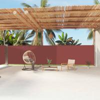 VidaXL Windscherm uittrekbaar 180x1200 cm bruin - thumbnail