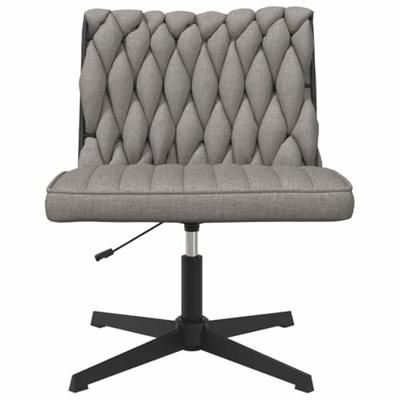 Kantoorstoel draaibaar stof lichtgrijs