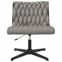 Kantoorstoel draaibaar stof lichtgrijs - thumbnail