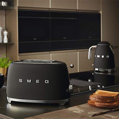 Smeg TSF01BLMEU broodrooster 2x2, mat zwart