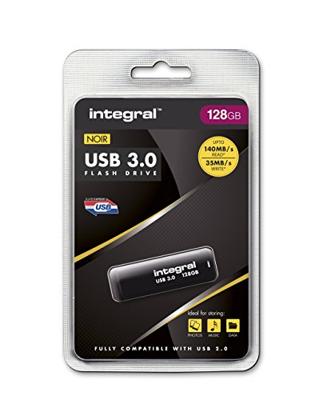 Integral USB stick 3.0, 128 GB, zwart Integral USB stick 3.0, 128 GB, zwart