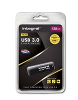 Integral USB stick 3.0, 128 GB, zwart - thumbnail