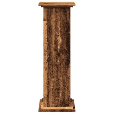 VidaXL Sokkel met opbergruimte 31x30x90 cm bewerkt hout oud houtkleur VidaXL Sokkel met opbergruimte 31x30x90 cm bewerkt hout oud houtkleur