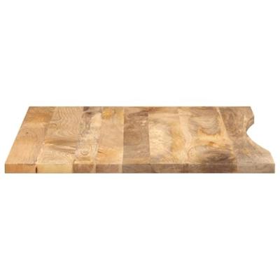 Bureaublad met ronding 100x80x2,5 cm massief ruw mangohout Bureaublad met ronding 100x80x2,5 cm massief ruw mangohout