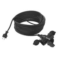 Bachmann 343.175 veiligheidscontactverlenging HO7RN-F 3G1,50mm2 lengte 10m zwart 3-voudig, - thumbnail