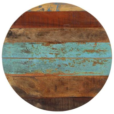 Tafelblad rond 15-16 mm 60 cm massief gerecycled hout Tafelblad rond 15-16 mm 60 cm massief gerecycled hout