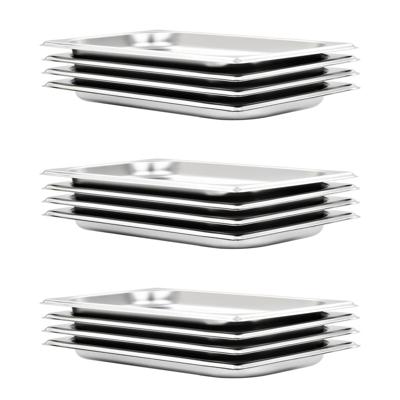 Gastronormbakken 12 st GN 1/3 20 mm roestvrij staal Gastronormbakken 12 st GN 1/3 20 mm roestvrij staal