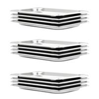 Gastronormbakken 12 st GN 1/3 20 mm roestvrij staal - thumbnail