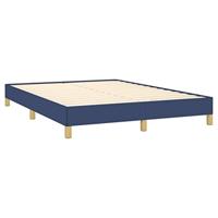 Bedframe stof blauw 160x200 cm - thumbnail