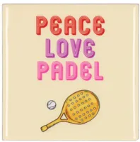 Tegeltje Padel Beige 10X10X1cm - thumbnail