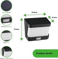 Lutec Solar wandlampTry zwart - 6939101330 - thumbnail