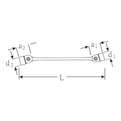 Stahlwille 29 A 5/8 X 11/16 43413638 Dubbele scharniersleutel Uitvoering Inbus 1 stuk(s)