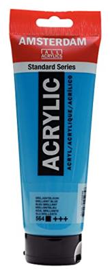 Royal Talens Amsterdam Standard Series Acrylverf Tube 250 ml - Briljantblauw 564 Royal Talens Amsterdam Standard Series Acrylverf Tube 250 ml - Briljantblauw 564
