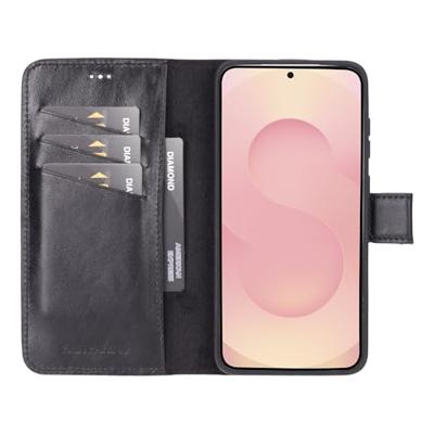 NorthLife Samsung Galaxy S25 Plus - Leren Afneembare 2-in-1 bookcase telefoonhoes - Zwart