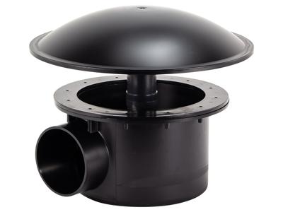 Bodemafvoer met bocht 110 mm