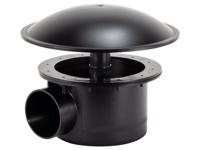 Bodemafvoer met bocht 110 mm - thumbnail