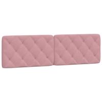 Bed met matras fluweel roze 180x200 cm - thumbnail