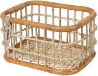 Rotan fietsmand Basil Green Life Medium 18 liter 39 x 29 x 22 cm - natural bruin - thumbnail