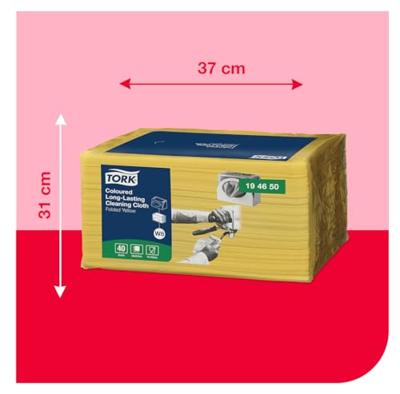 Reinigingsdoek Tork W8 Premium 1-laags 40 vel geel 194650 | 8 stuks Reinigingsdoek Tork W8 Premium 1-laags 40 vel geel 194650 | 8 stuks