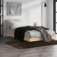 Bedframe bewerkt hout sonoma eikenkleurig 100x200 cm - thumbnail